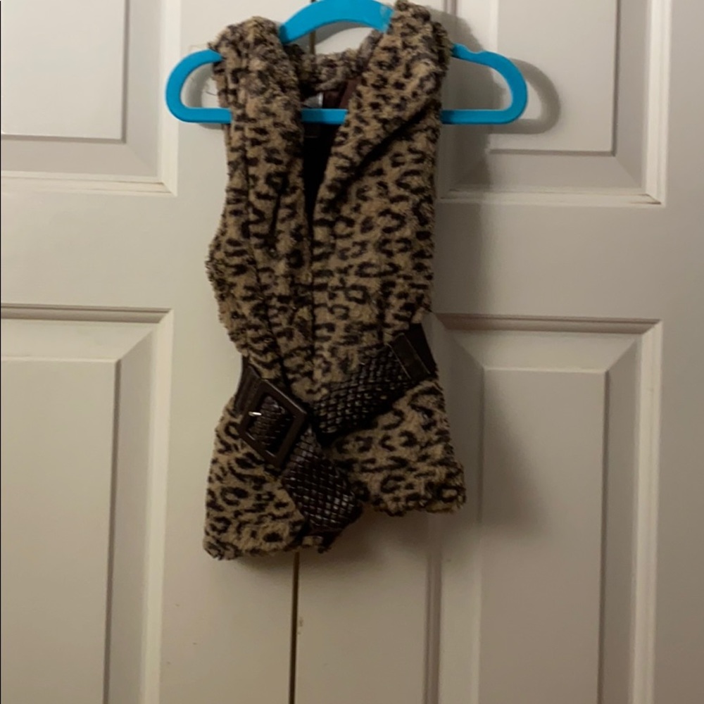 Animal print vest
